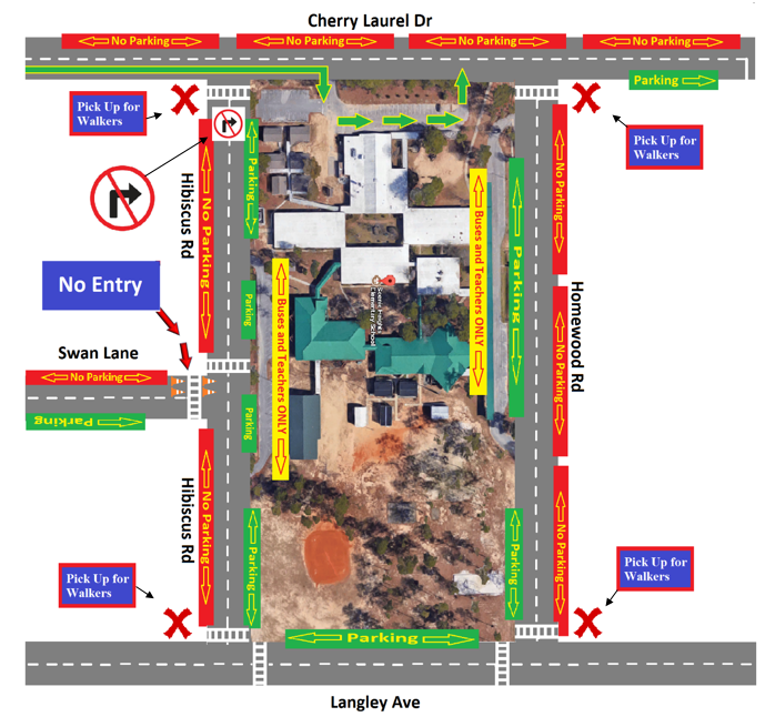 School Drop Off/Pick Up Map