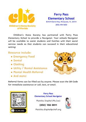 Children's home society partnership with Ferry Pass to provide assistance