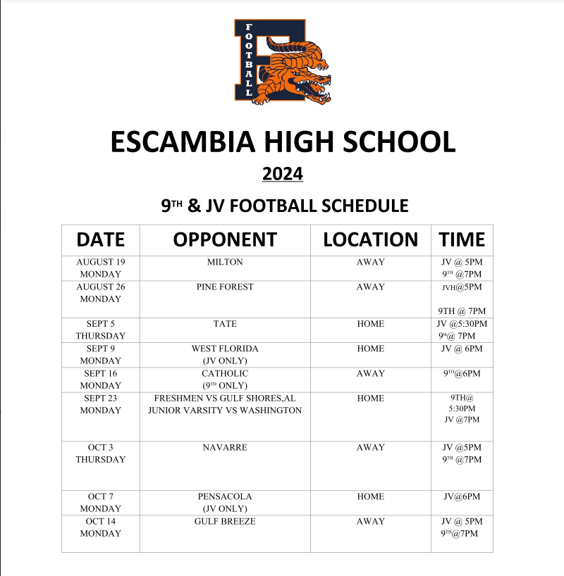 football schedule