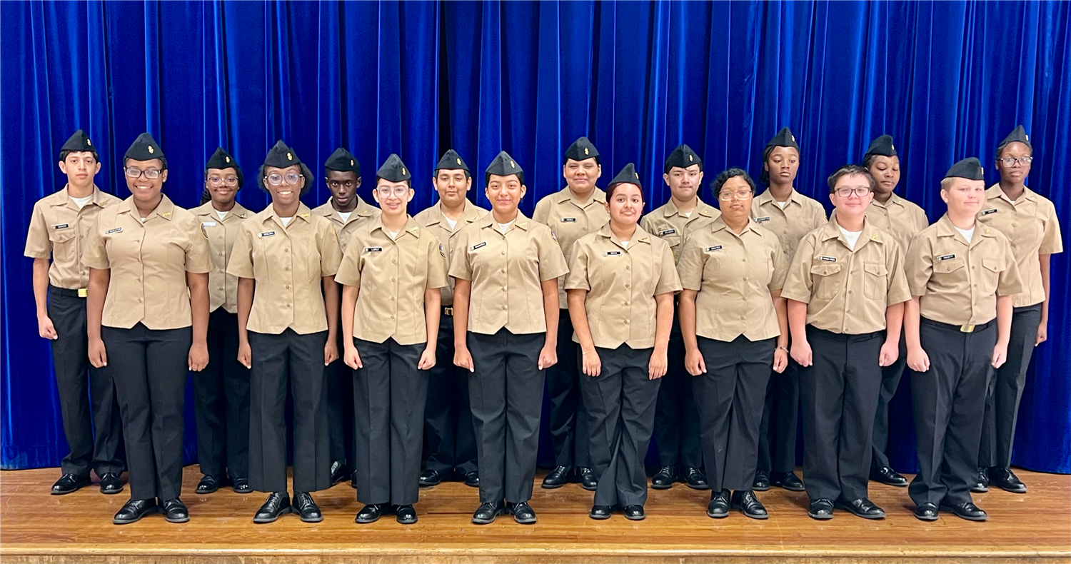 Members of Workman's NJROTC program