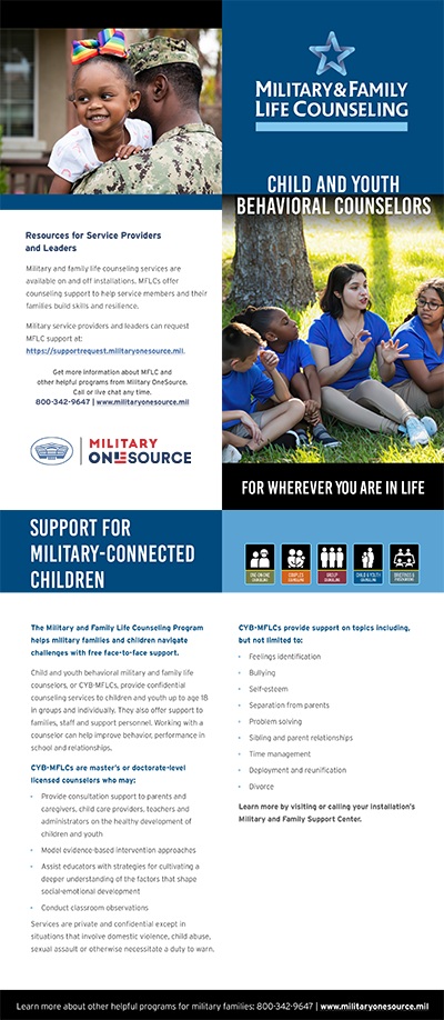 Image of Children and Youth Behavioral Counseling Brochure